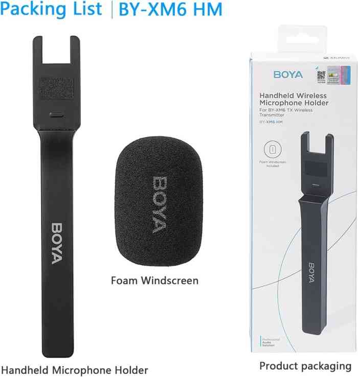 Boya BY-XM6 HM Wireless Microphone Handheld Holder